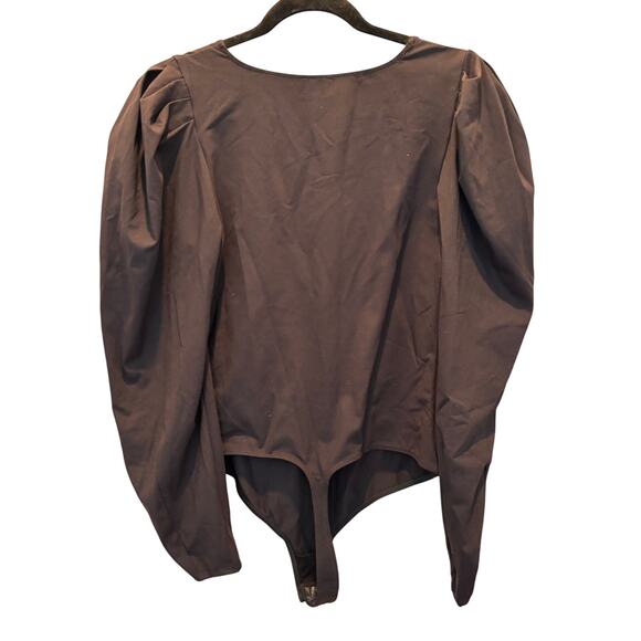 Free People Va VA Voop Long Sleeve Black Bodysuit NWT Large - Picture 3 of 6